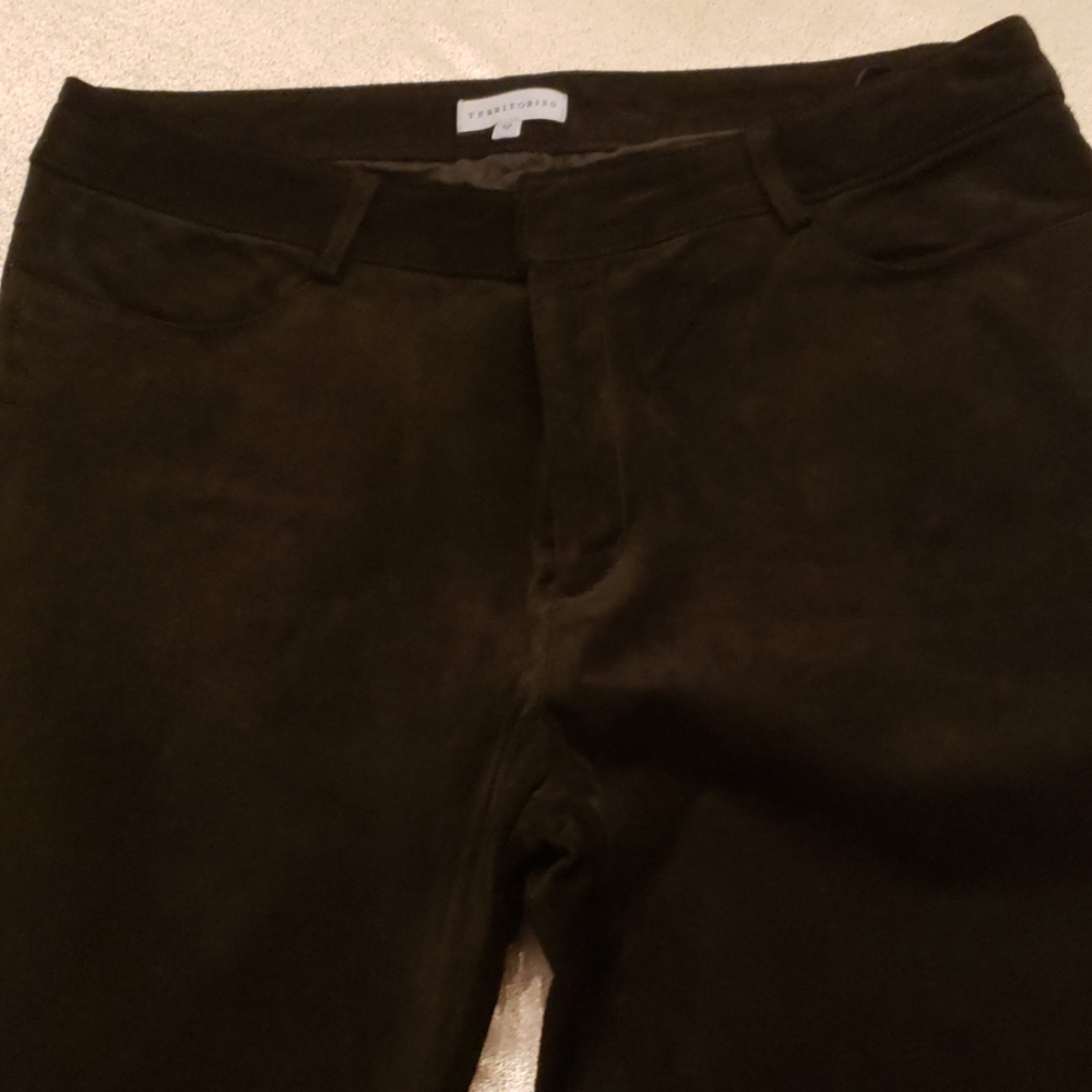 Black Suede Pants size 12
